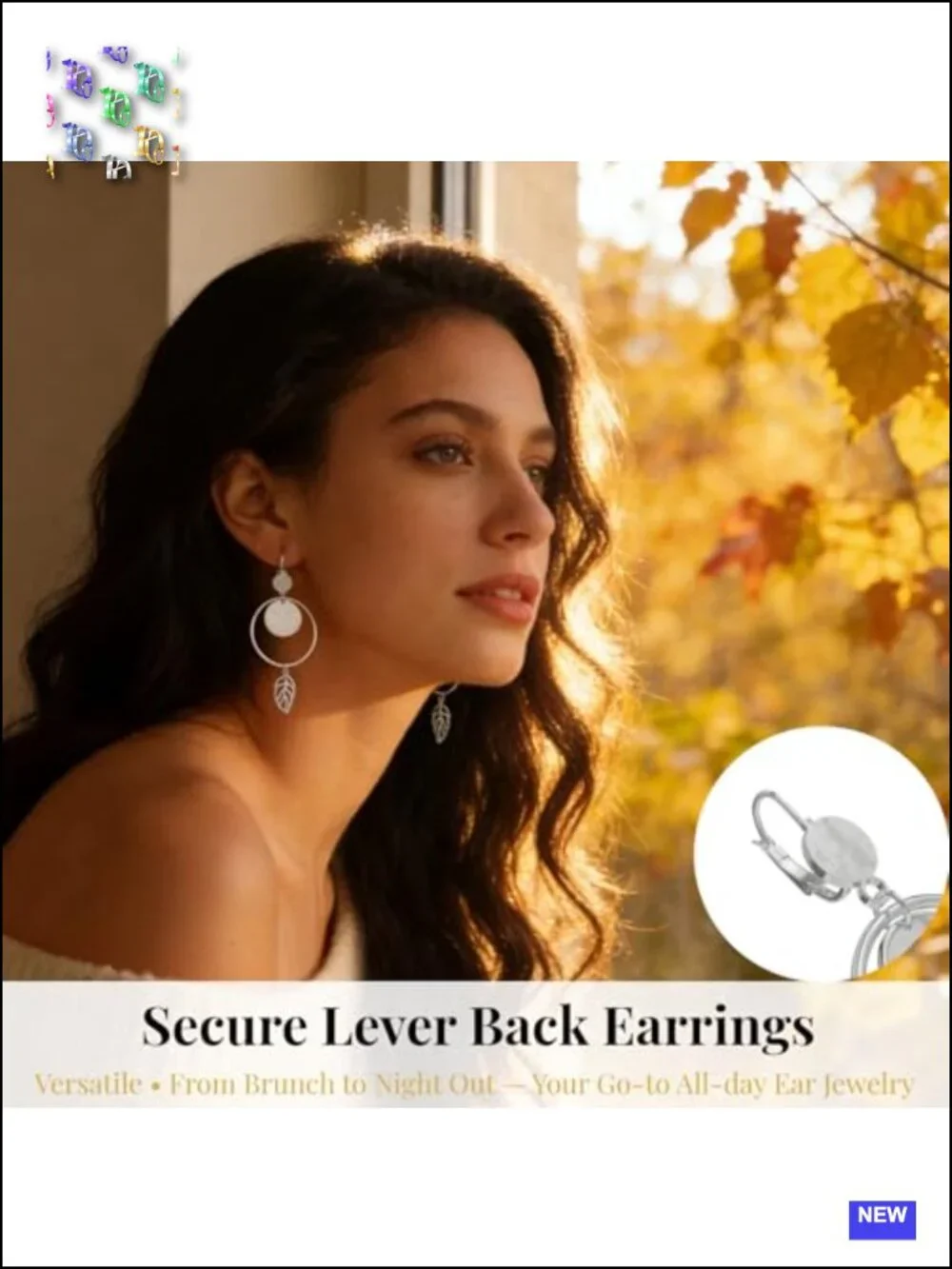 14K Gold Plated Stainless Steel Geometric Drop Dangle Earrings Hypoallergenic